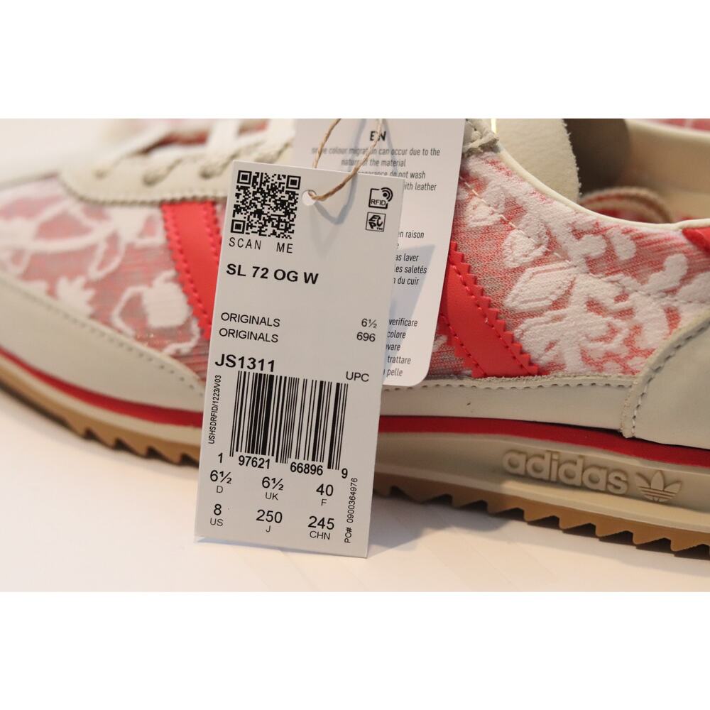 Adidas SL 72 OG Liberty London Better Scarlet Sz 8 - Picture 6 of 8